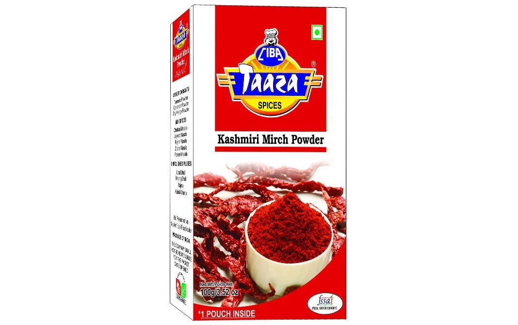 Ciba Taaza Kashmiri Mirch Powder    Box  100 grams